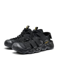 Alternative view of Men's Hyperport Fisherman Leather Sandal  |  Black/Keen Yellow