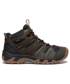Men's Headout Waterproof Hiking Boot  |  Black Olive/Fossil Orange