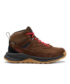 Big Kids' Hightrail Waterproof Hiking Boot  |  Dark Earth/Garnet