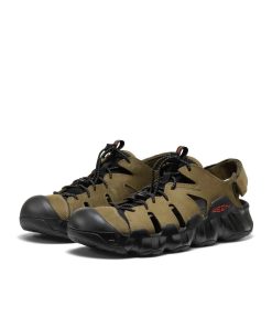 Alternative view of Men's Hyperport Fisherman Leather Sandal  |  Dark Olive/Black