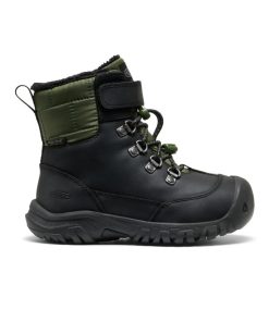 Little Kids' Kanibou Waterproof Winter Boot  |  Black/Bronze Green