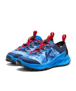 Alternative view of Big Kids' Zionic ADV Sandal  |  Precious Blue/Racing Red