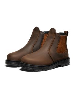 Alternative view of Women's San Jose Chelsea 90° Heel Boot (Aluminum Toe)  |  Cascade Brown/Black
