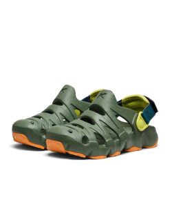 Alternative view of Little Kids' HyperFLT Clog  |  Bronze Green/Orange Peel