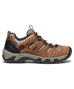 Men's Headout Waterproof Hiking Shoe  |  Bison/Fossil Orange