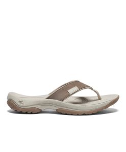Women's Kona Leather Flip-Flop  |  Brindle/Silver Birch