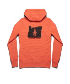 Alternative view of Women's PNW Hoodie  |  Burnt Ochre