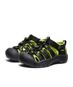 Alternative view of Little Kids' Newport H2  |  Black/Lime Green