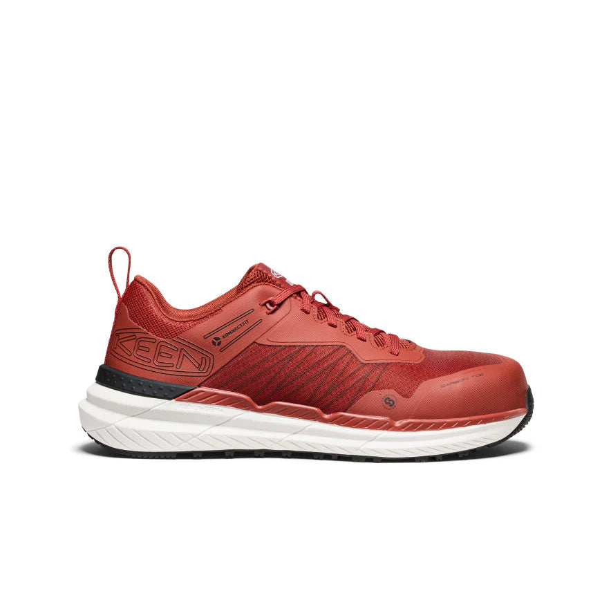 Men's Speedworks Work Sneaker (Carbon Toe) | Red Ochre/Black