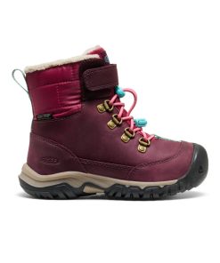 Little Kids' Kanibou Waterproof Winter Boot  |  Fig/Pink Lemonade