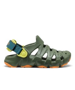 Little Kids' HyperFLT Clog  |  Bronze Green/Orange Peel