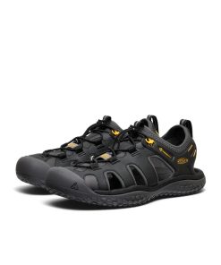 Alternative view of Men's SOLR Sandal  |  Black/Gold