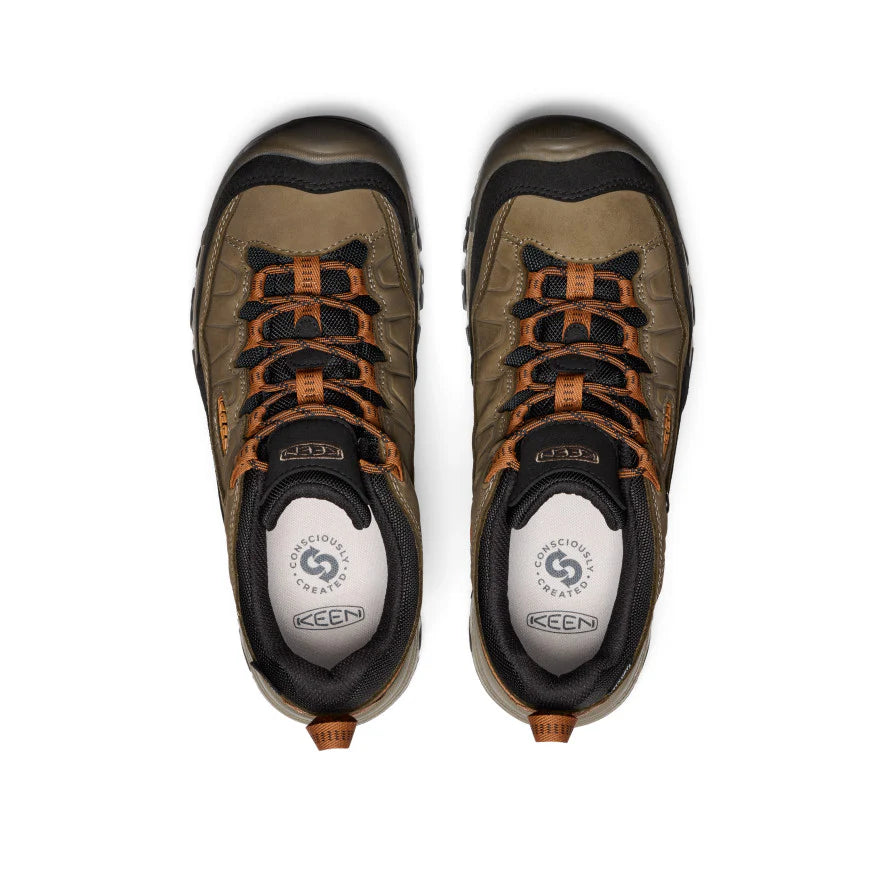 Men's Targhee IV Wide Waterproof Hiking Shoe | Sea Turtle/Roasted Pecan - Image 4