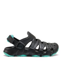 Big Kids' HyperFLT Clog  |  Black/Bright Aqua