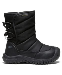 Little Kids' Puffrider Waterproof Winter Boot  |  Black/Steel Grey
