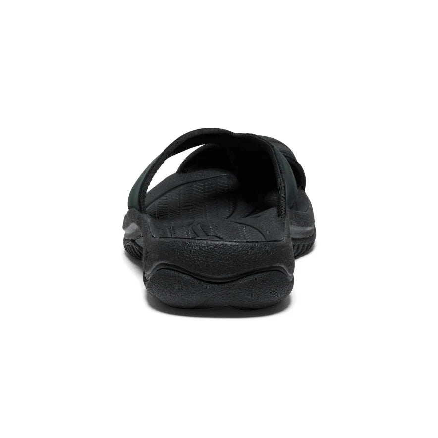 Men's Waimea Leather Flip-Flop | Black/Black - Image 5