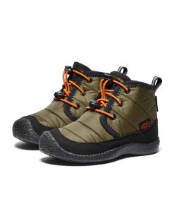 Alternative view of Little Kids' Howser II Waterproof Chukka  |  Dark Olive/Gold Flame