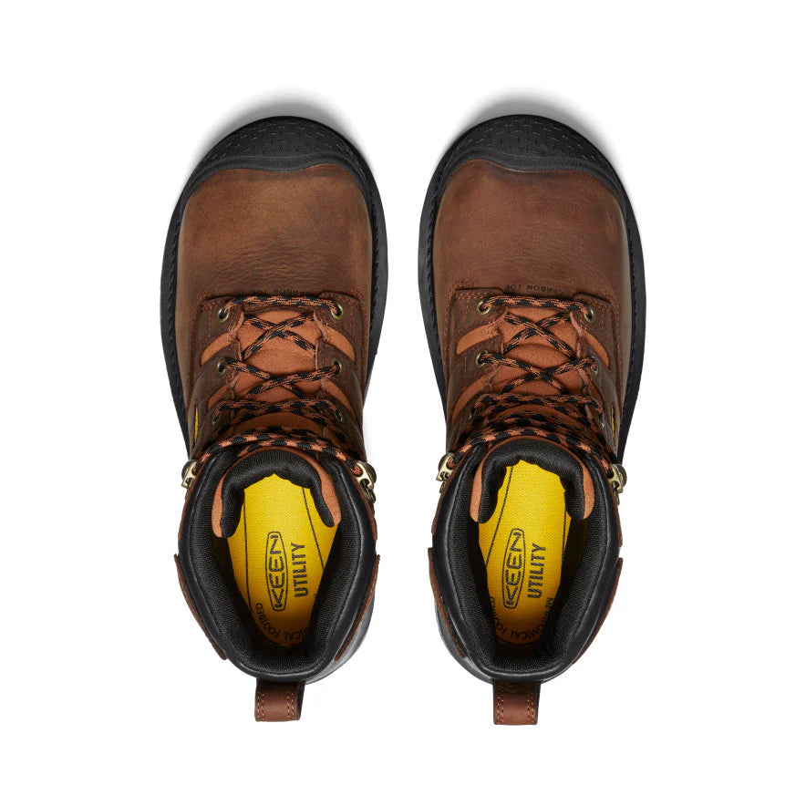 Men's Camden 6 Waterproof Boot INT MET (Carbon Toe) | Leather Brown/Black - Image 4