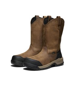 Alternative view of Men's Evanston Pull-On Waterproof Boot (Carbon Toe)  |  Bison/Black